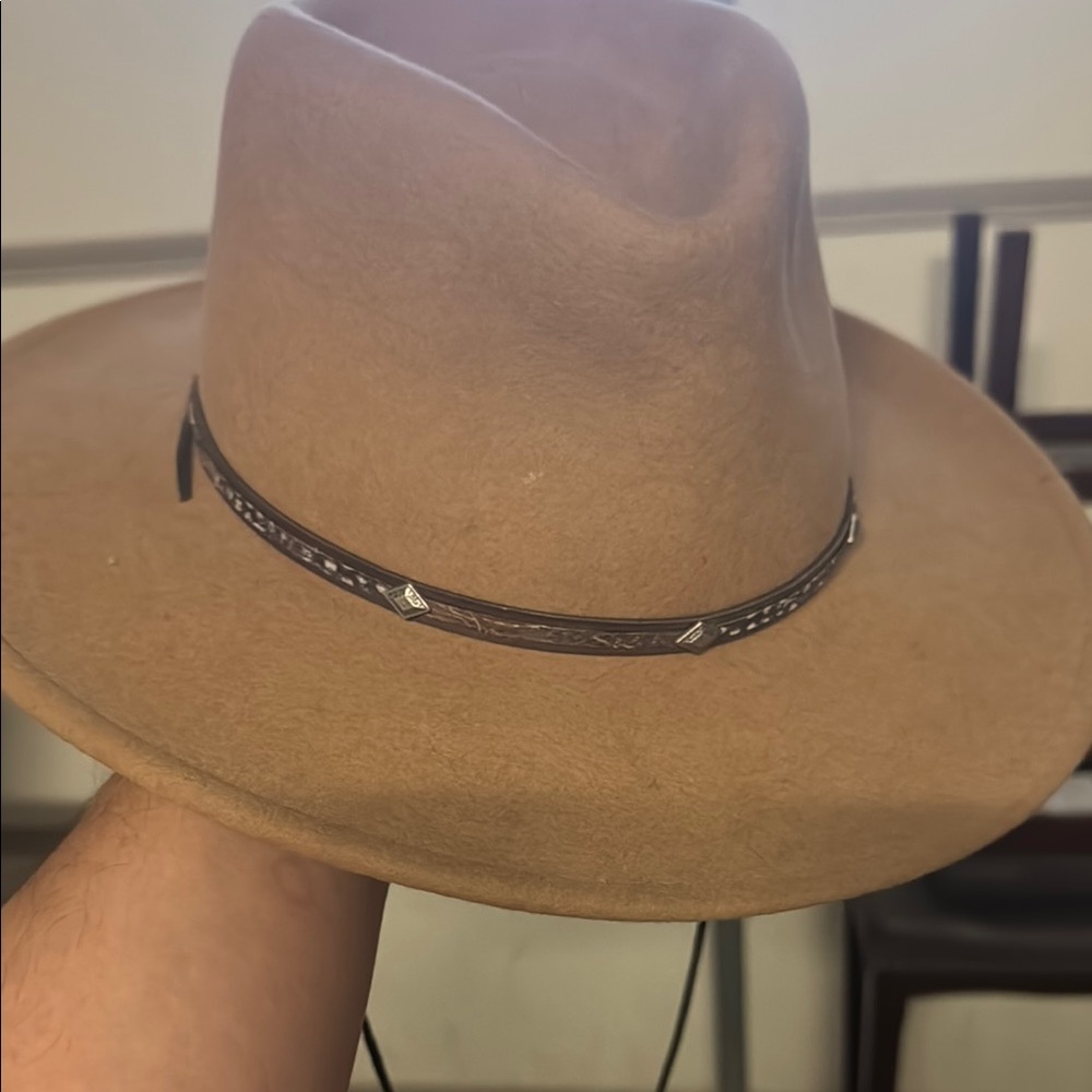 Men's Tan crushable Stetson wool hat